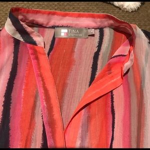 Tina Stephens colorful blouse